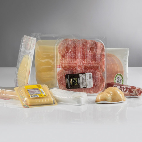 Voedingsverpakkingen geproduceerd op AL.MA thermoforming machines